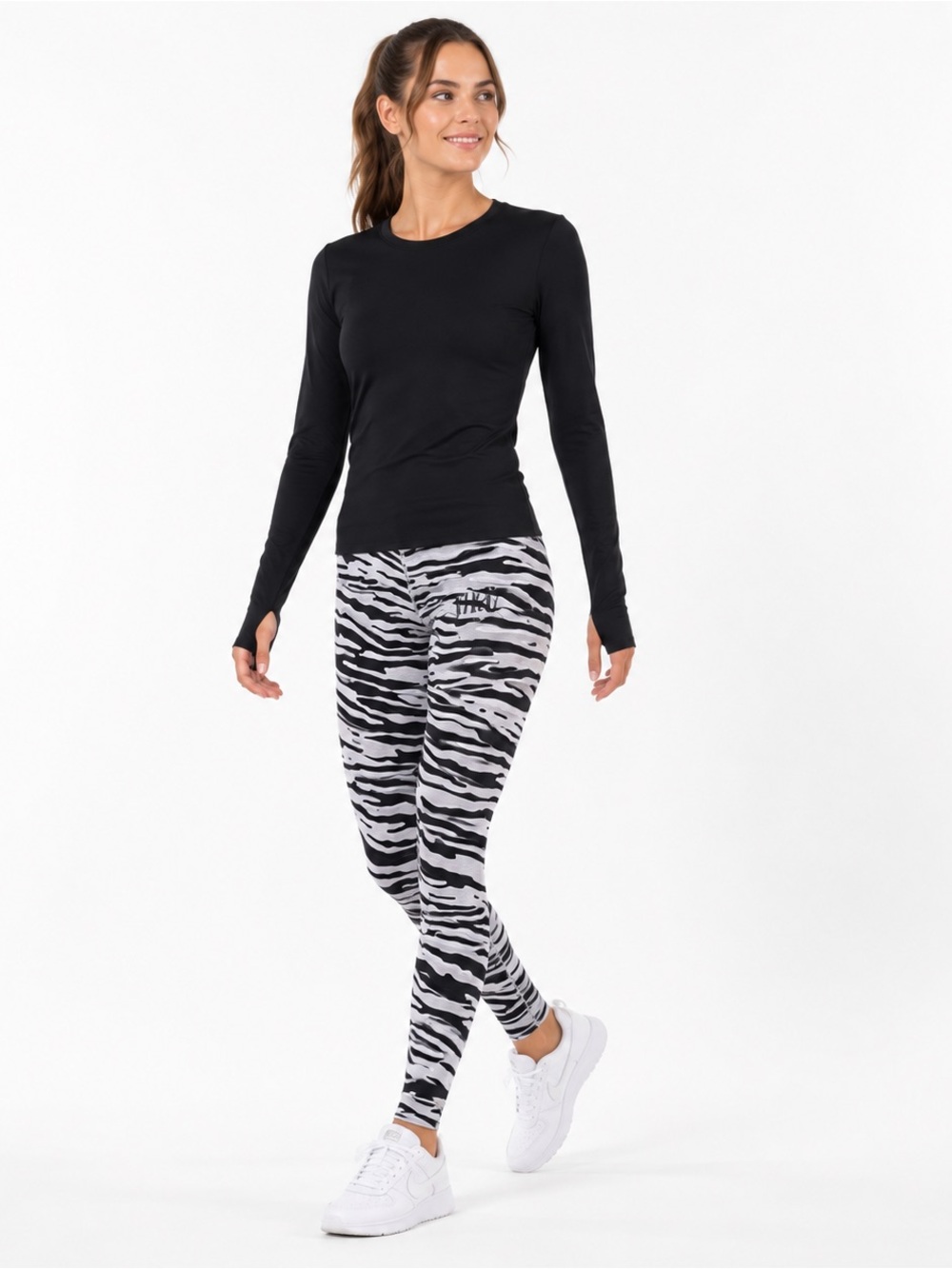 Nike Zebra Print Leggings Size XS